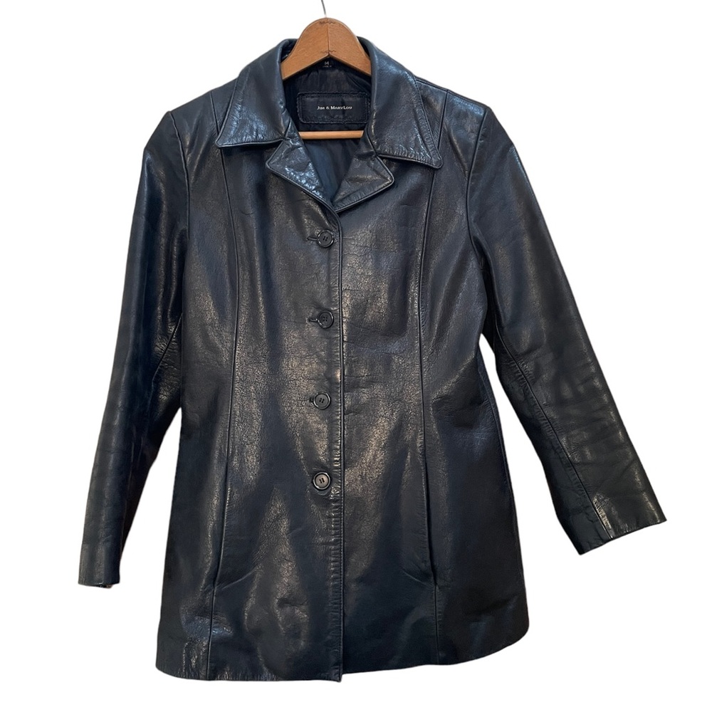 Jim & Marylou Black Genuine Leather Jacket